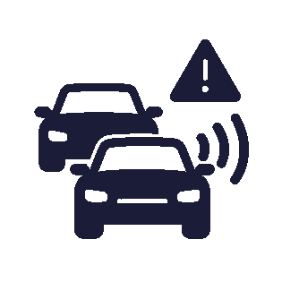 هشدار برخورد جلو